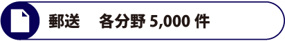 郵送 　各分野5,000件